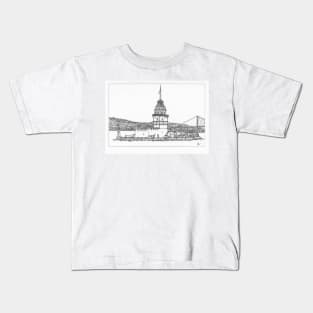 Istanbul Maidens Tower Kids T-Shirt